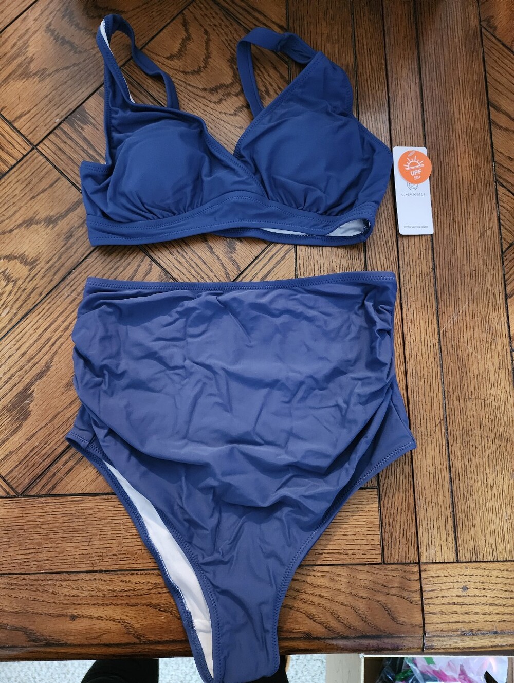 A4: Navy Charmo bikini, full coverage